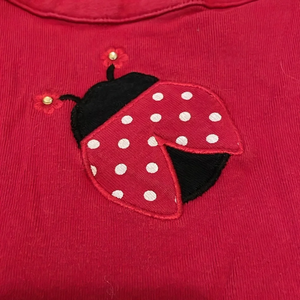 2012 Gymboree Polka Dot Ladybug Tiered Dress, Size 6